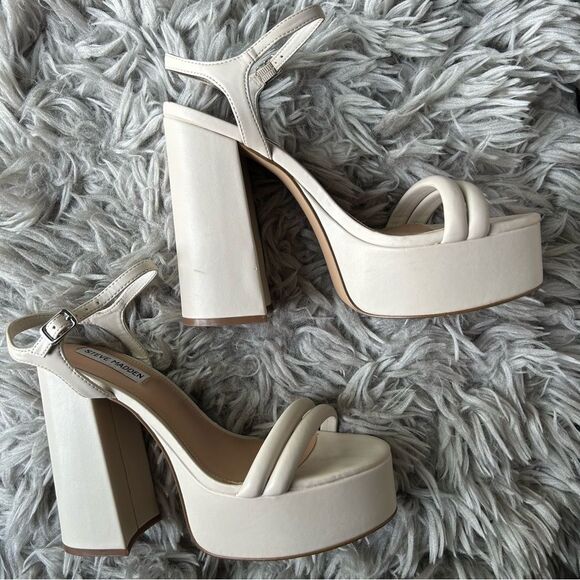Steve Madden Tille chunky platform high heel sandals women’s shoe size 9 - Picture 6 of 13